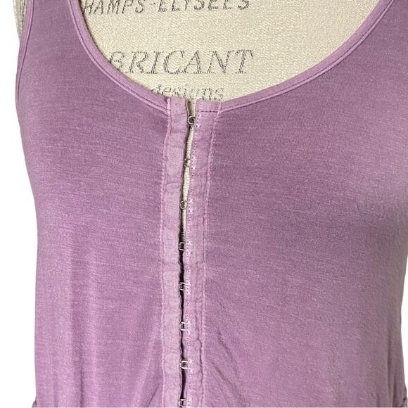 American Eagle Soft & Sexy Babydoll Tank Top In Purple Women’s Size Small - Picture 3 of 7